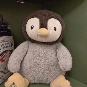 Gund Baby Penguin Plush with Gray and White Fur